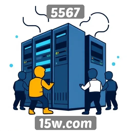 Desempenho de servidores em 5567 durante pico de usuários